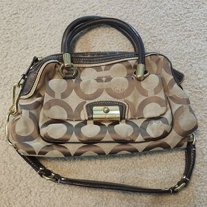 Coach Authentic Kristin Opa Camel Brown Satchel